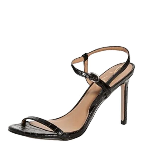 Sam Edelman Doran Strappy Sandal Croc Embossed sz 10 Women New - Picture 1 of 6